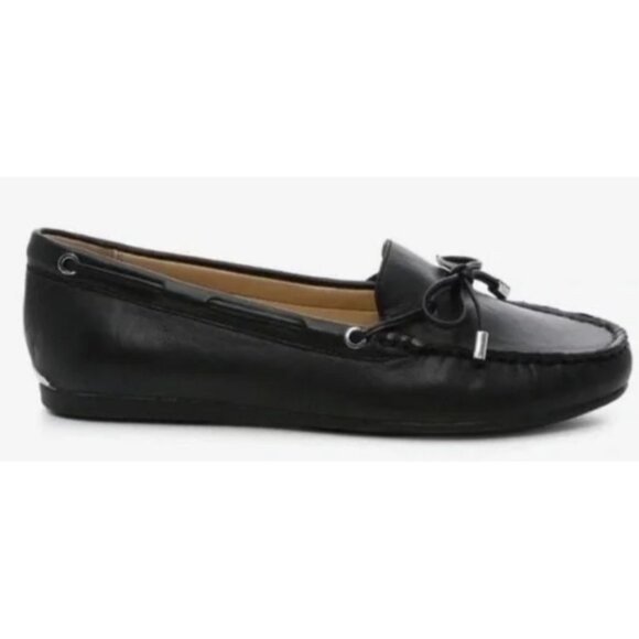 Michael Kors Sutton Moc Leather Loafers Black Size 9M - Picture 5 of 14